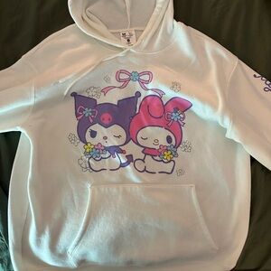 Hello Kitty Women’s My Melody & Kuromi Graphic Print Hoodie